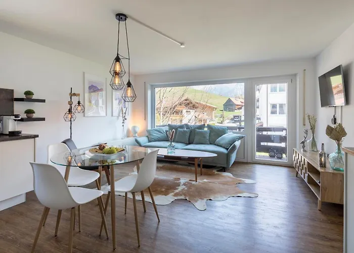 Design Apartment „Alpenglühen“ nahe Breitachklamm Oberstdorf